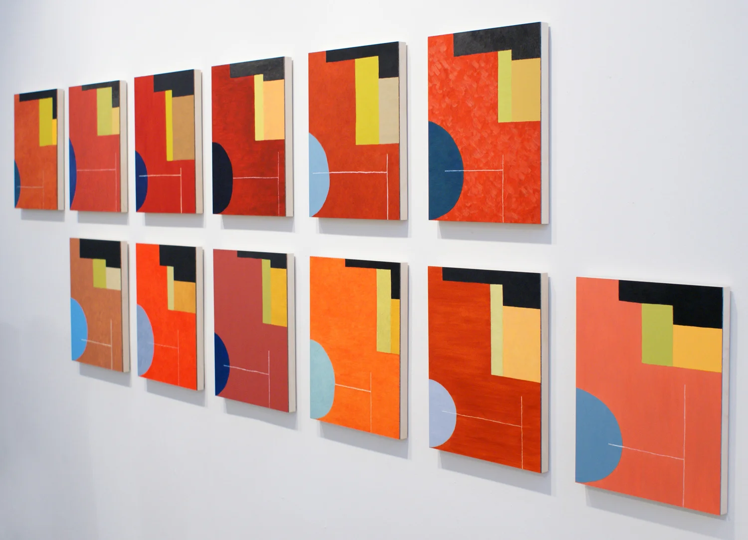Earth Red Field series at Linda Durham Contemporary Art in Santa Fe, November 2009