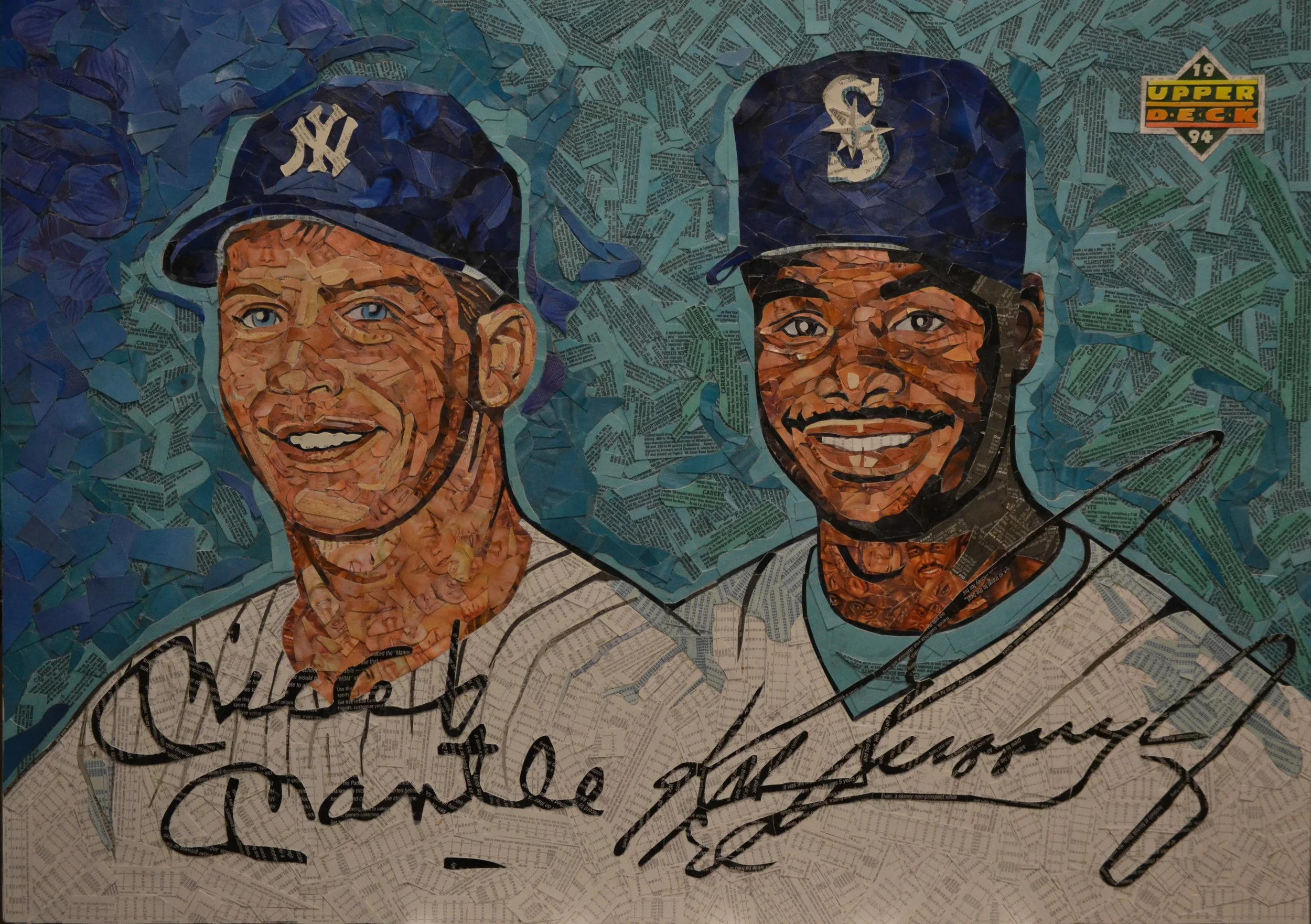 1994 Upper Deck Dual Autographs Mickey Mantle/Ken Griffey Jr.