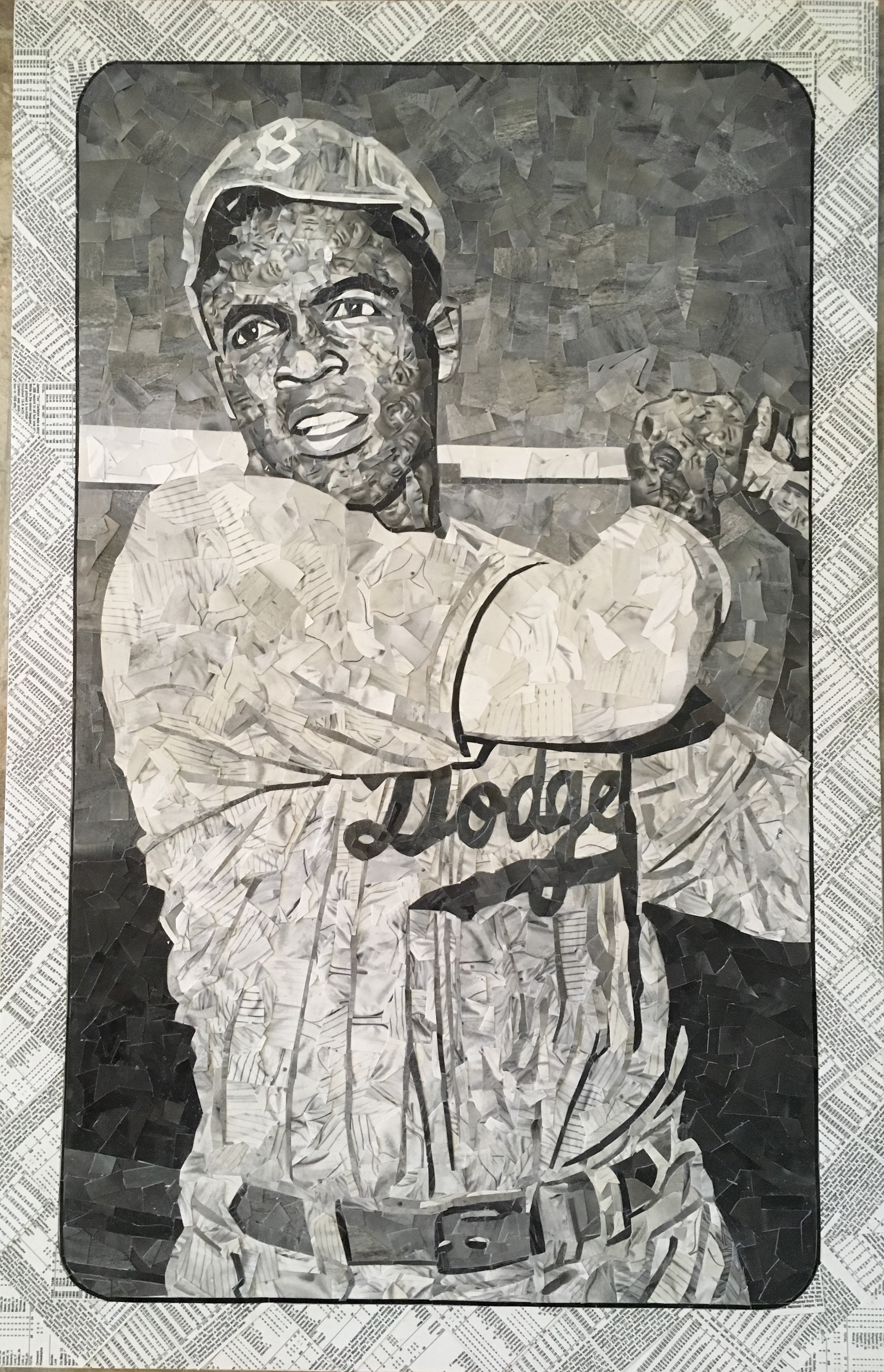 1947 Bond Bread Jackie Robinson (Bat Follow, White Sleeves)