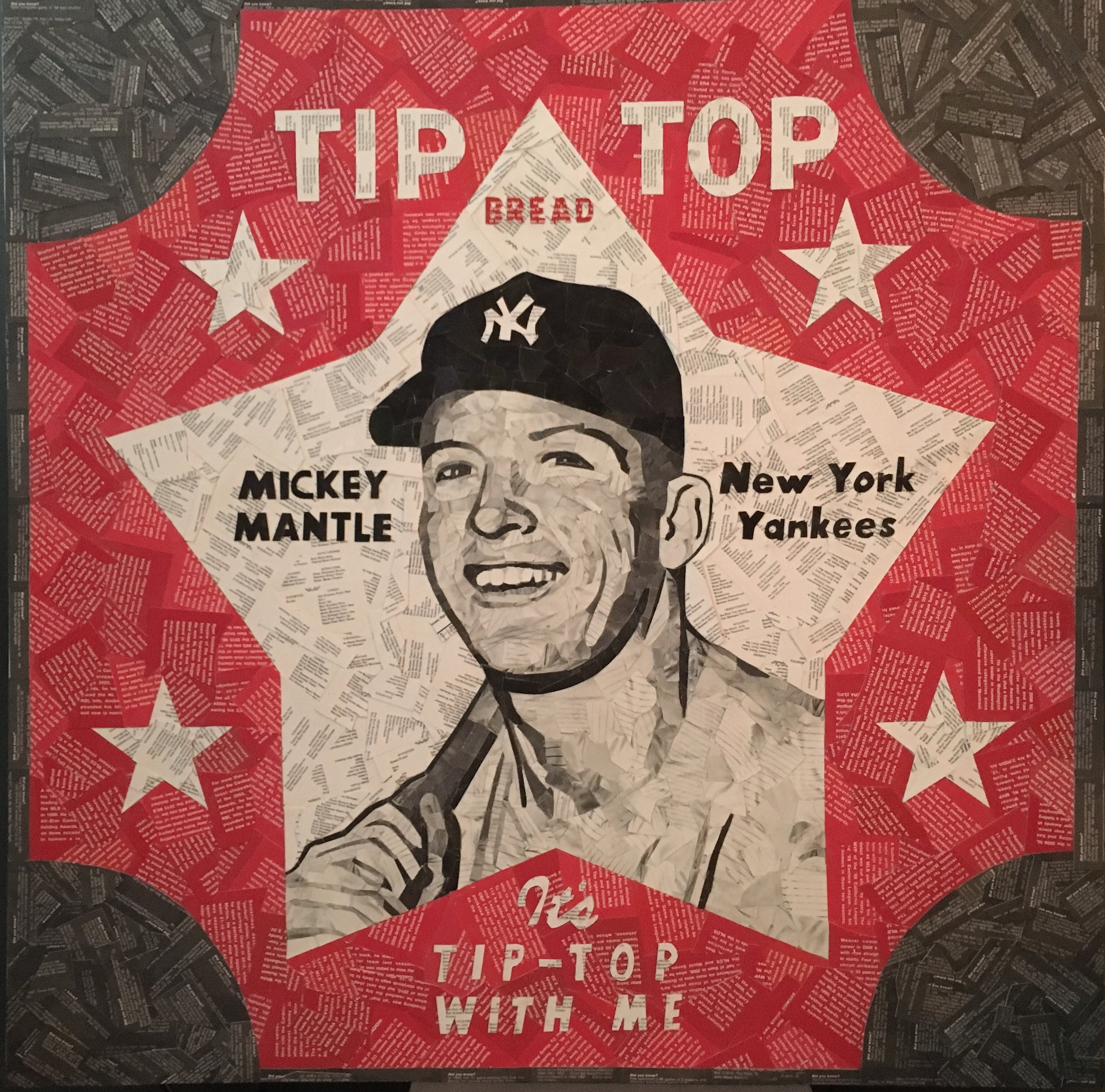 1952 Tip Top Bread Mickey Mantle 