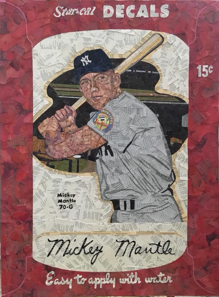 1952 Star Cal Decals Mickey Mantle