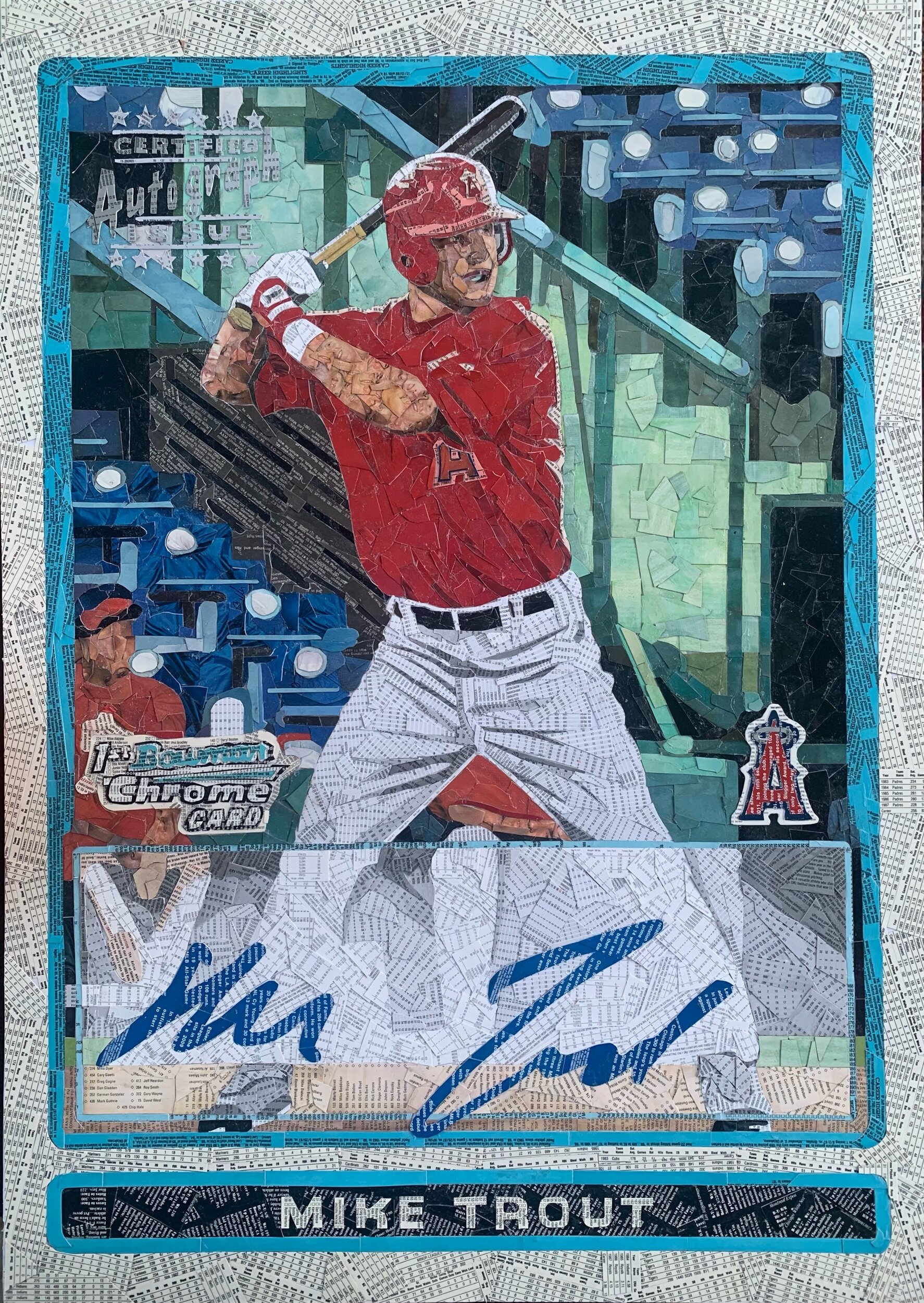 2009 Bowman Chrome Autograph Mike Trout