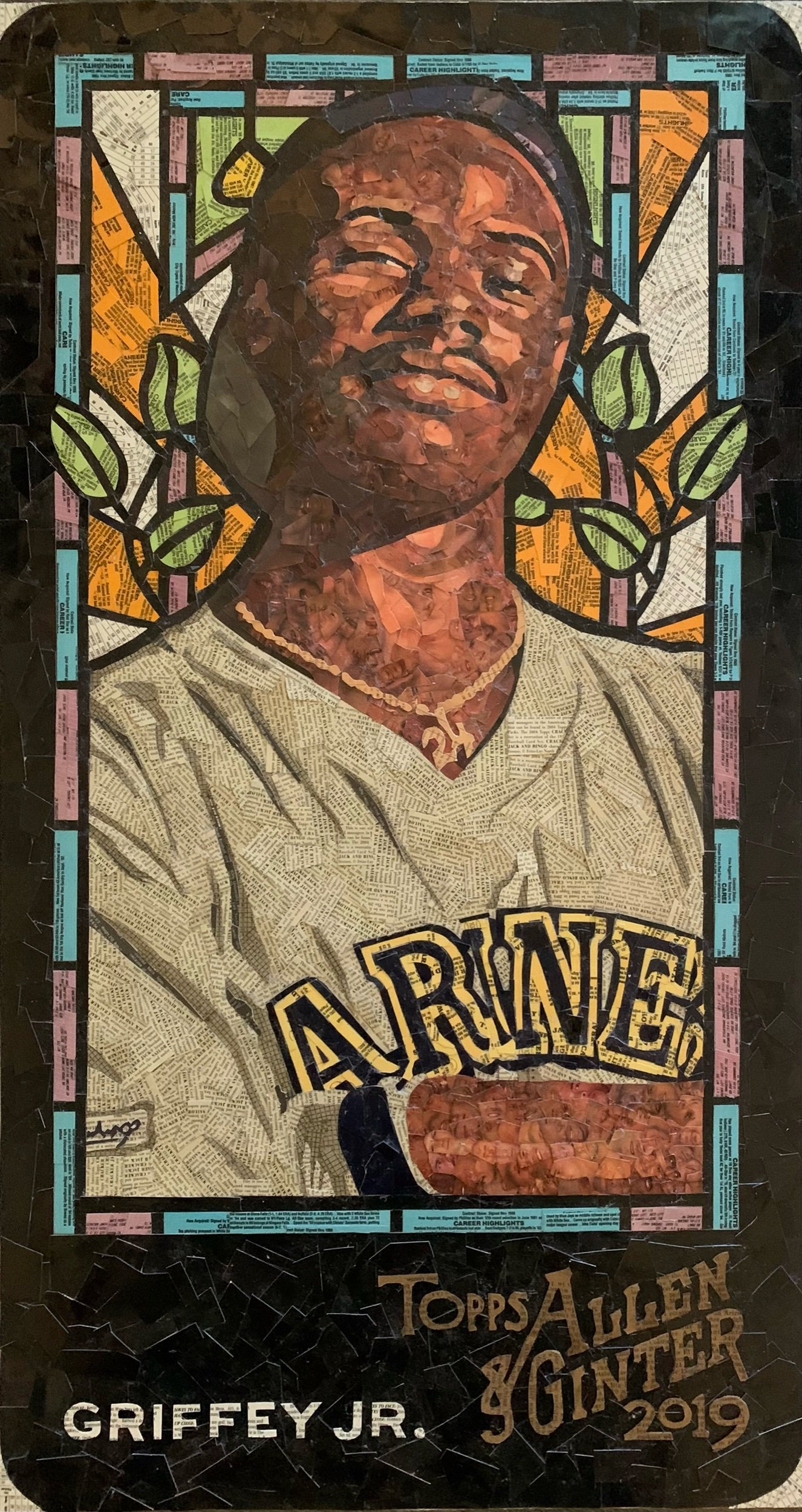 2019 Topps Allen & Ginter Stained Glass Ken Griffey Jr