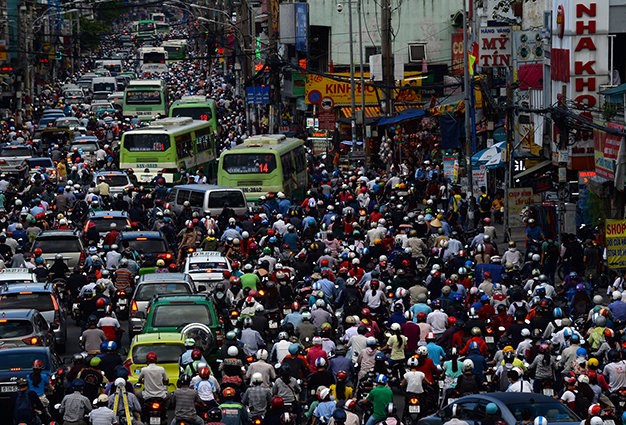 Normal day in Ho Chi Minh City. Photo credit: Tuoi Tre