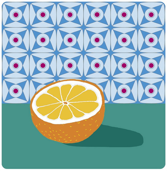 Orange with Wallpaper illustration 2007