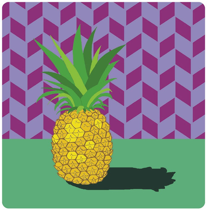 Pineapple with Wallpaper illustration 2007