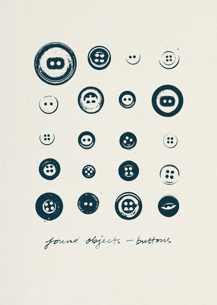 Found Objects - Buttons Limited edition print 2009