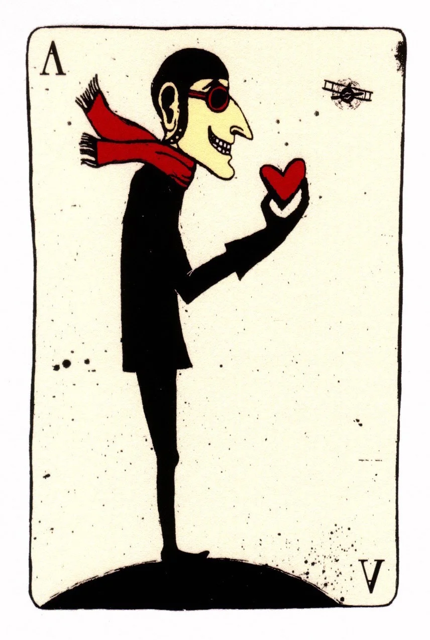 Ace of Hearts Playing Card design 1999