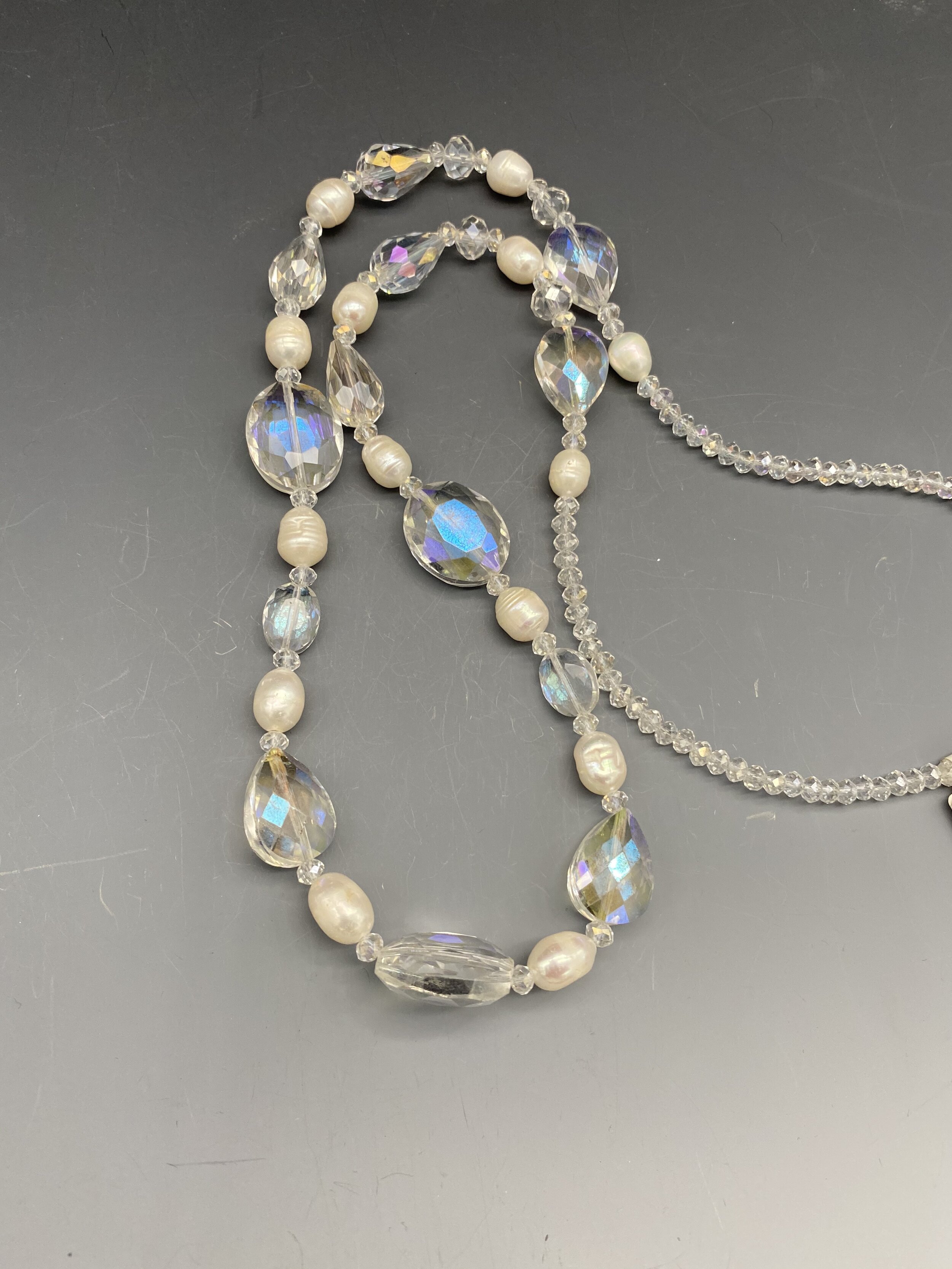 Crystal and Pearl Necklace
