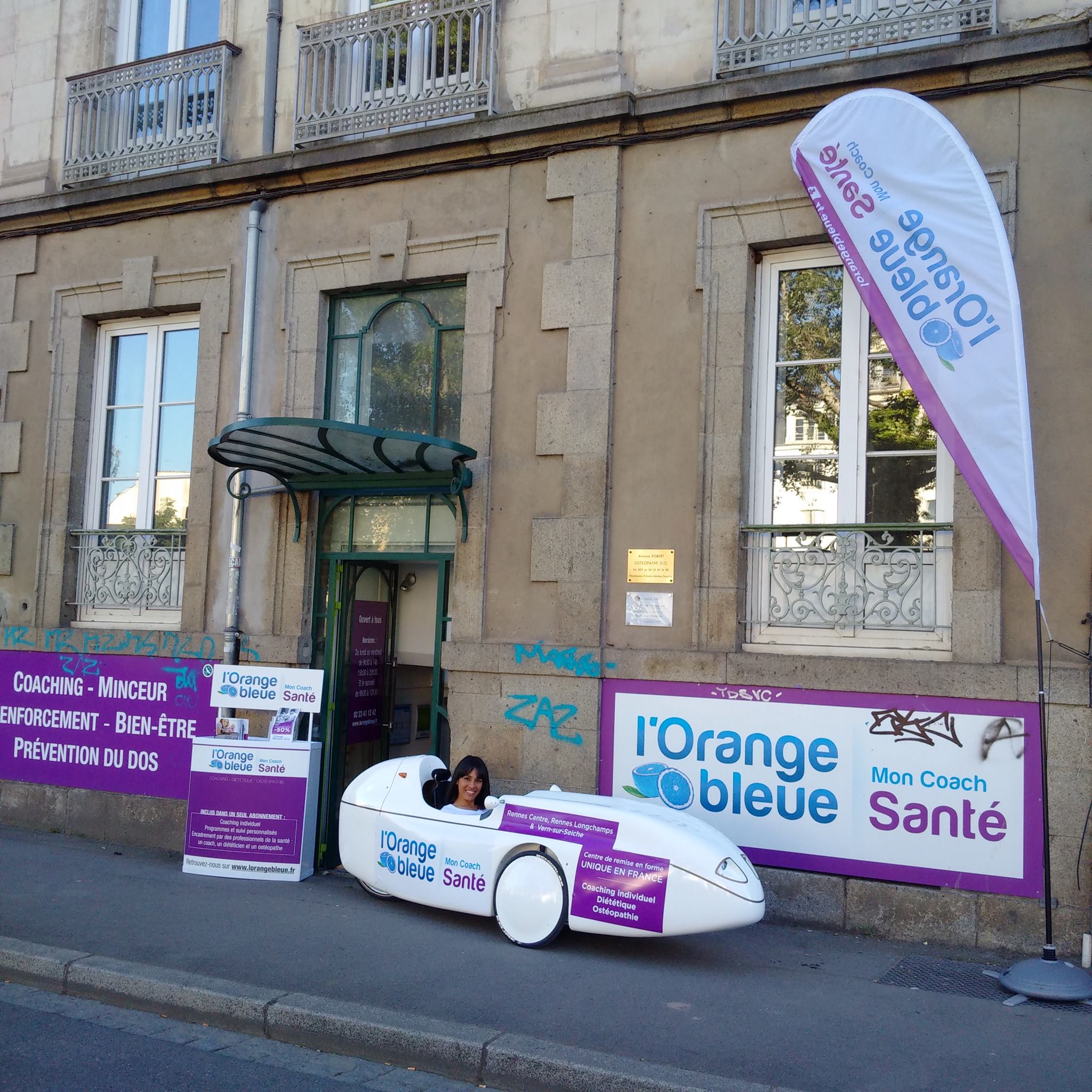 Opération L'Orange Bleue Mon Coach Santé à Rennes le 06/07/2016