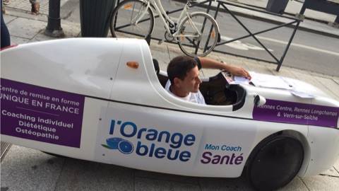 Animation FitCar L'Orange Bleue Mon Coach Santé Rennes le 21/09/16 sous le soleil Breton