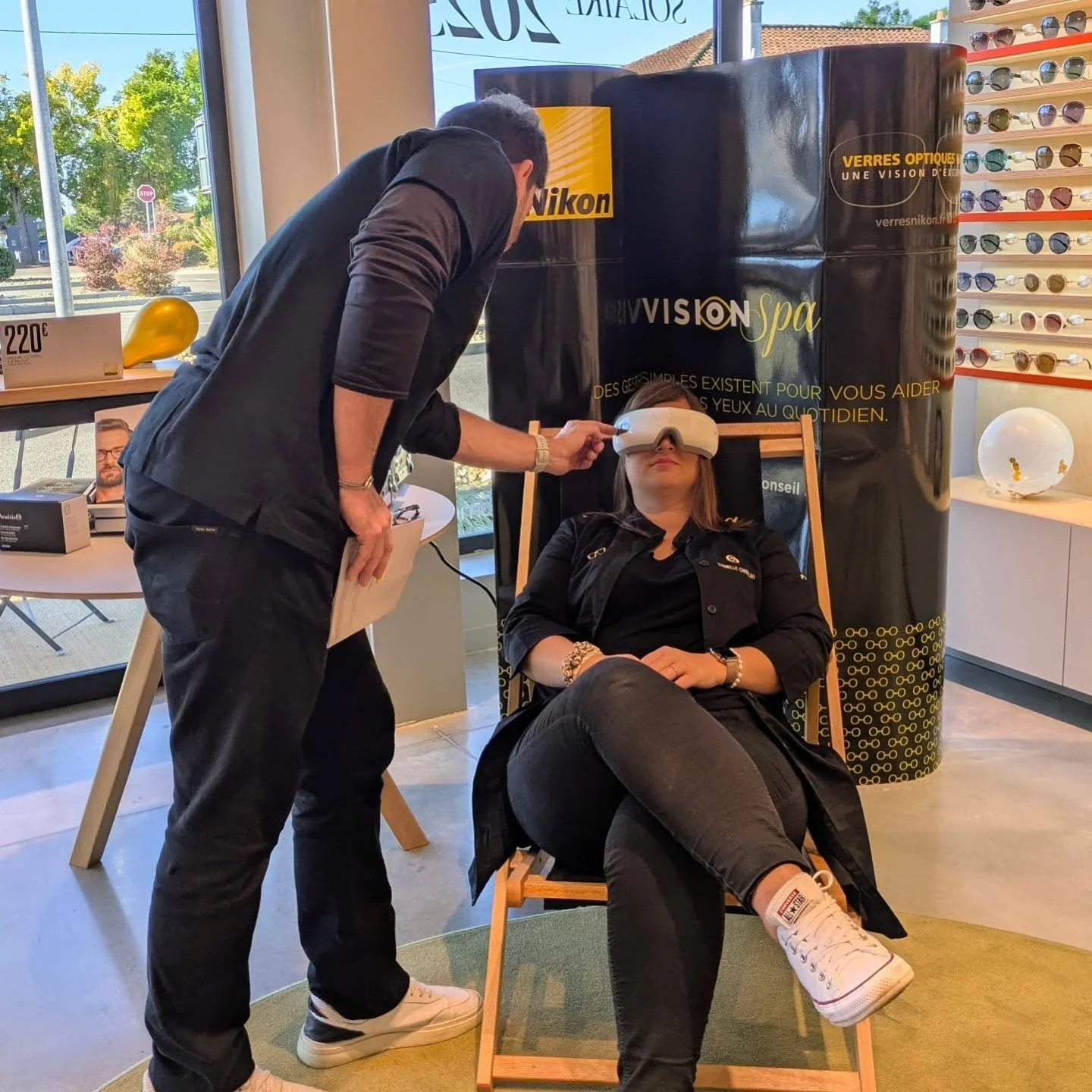 Aujourd'hui, c'est une belle animation en magasin VISION SPA👁️&zwj;🗨️ avec NIKON 👓 en Maison Acuitis !