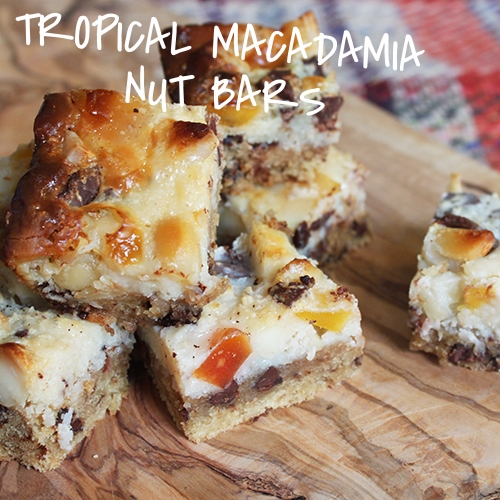 Tropical Macadamia Nut Bars