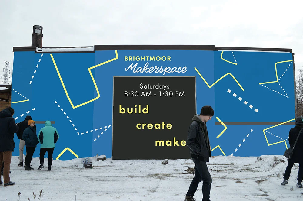 Mockup of building renovation “skin”.