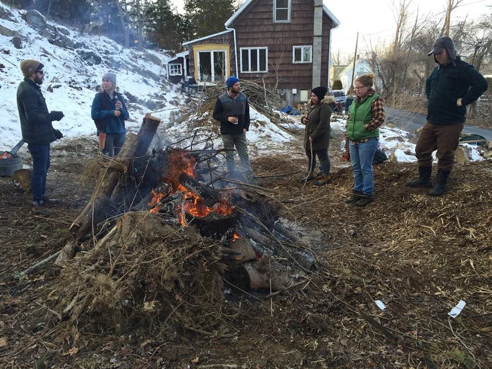 March 2016 The last of the brush fires in this area.
