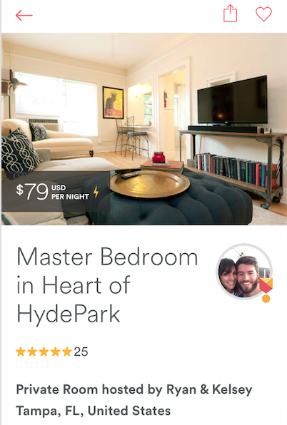 Our Airbnb profile, our golden goose!