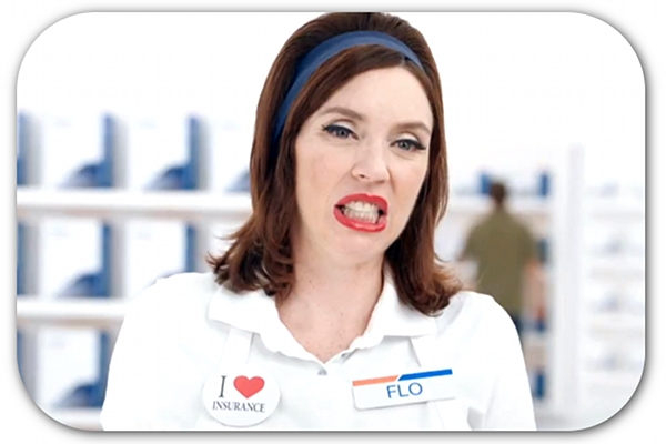 That face looks familiar to me as well when dealing with insurance, Flo.