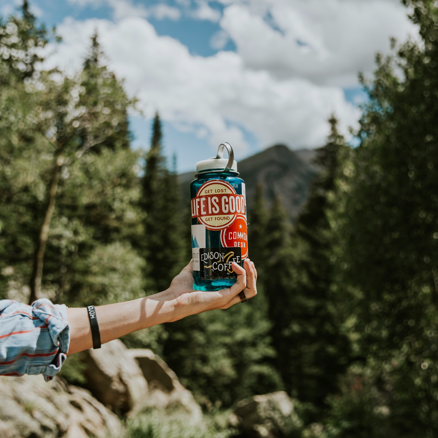 We're huge fans of this 64oz bottle & sport cap.