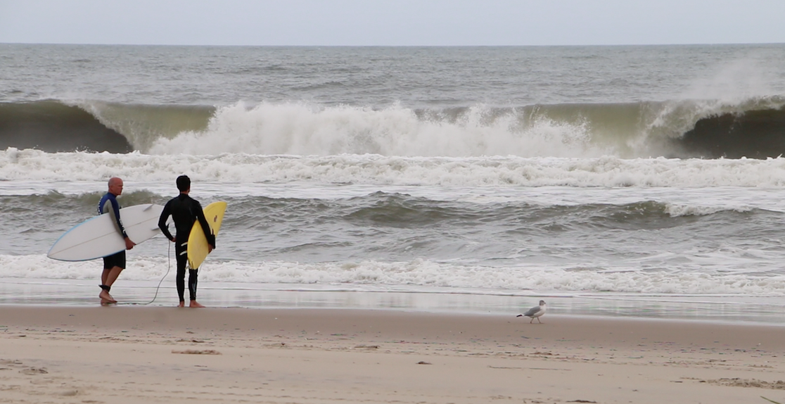 Enjoying some “Jersey Juice” with my Dad thanks to Hurricane Jose last fall.