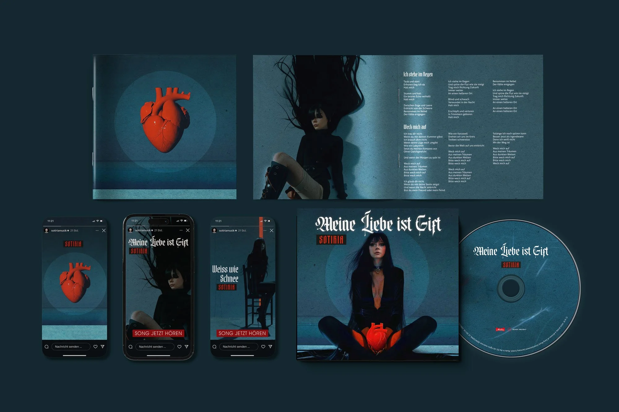 Leistungen: Art Direction, Artwork-Konzept, Coverdesign, Typografie, Layout Vinyl + CD, Reinzeichnung Kunde: Sony Music / Ariola