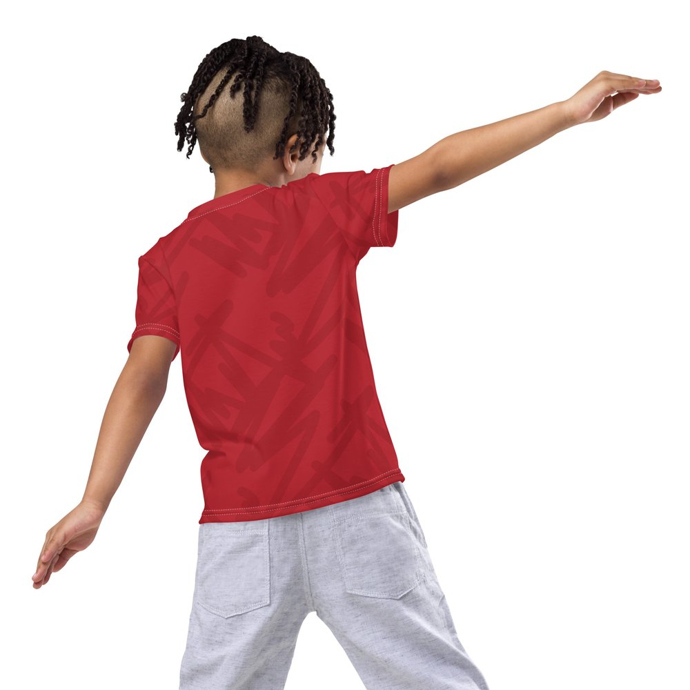 Friday t-shirt neck — Learning Treehouse Center CTLC Children\'s crew kids KC / Red