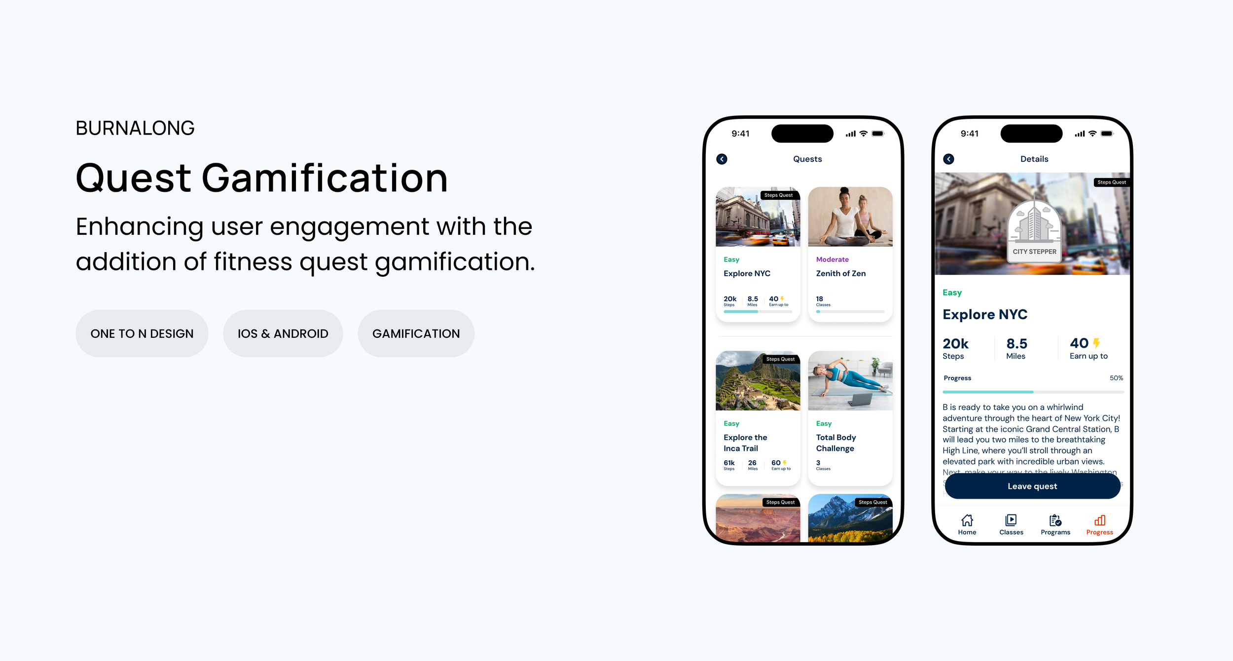 Burnalong's Fitness Quests