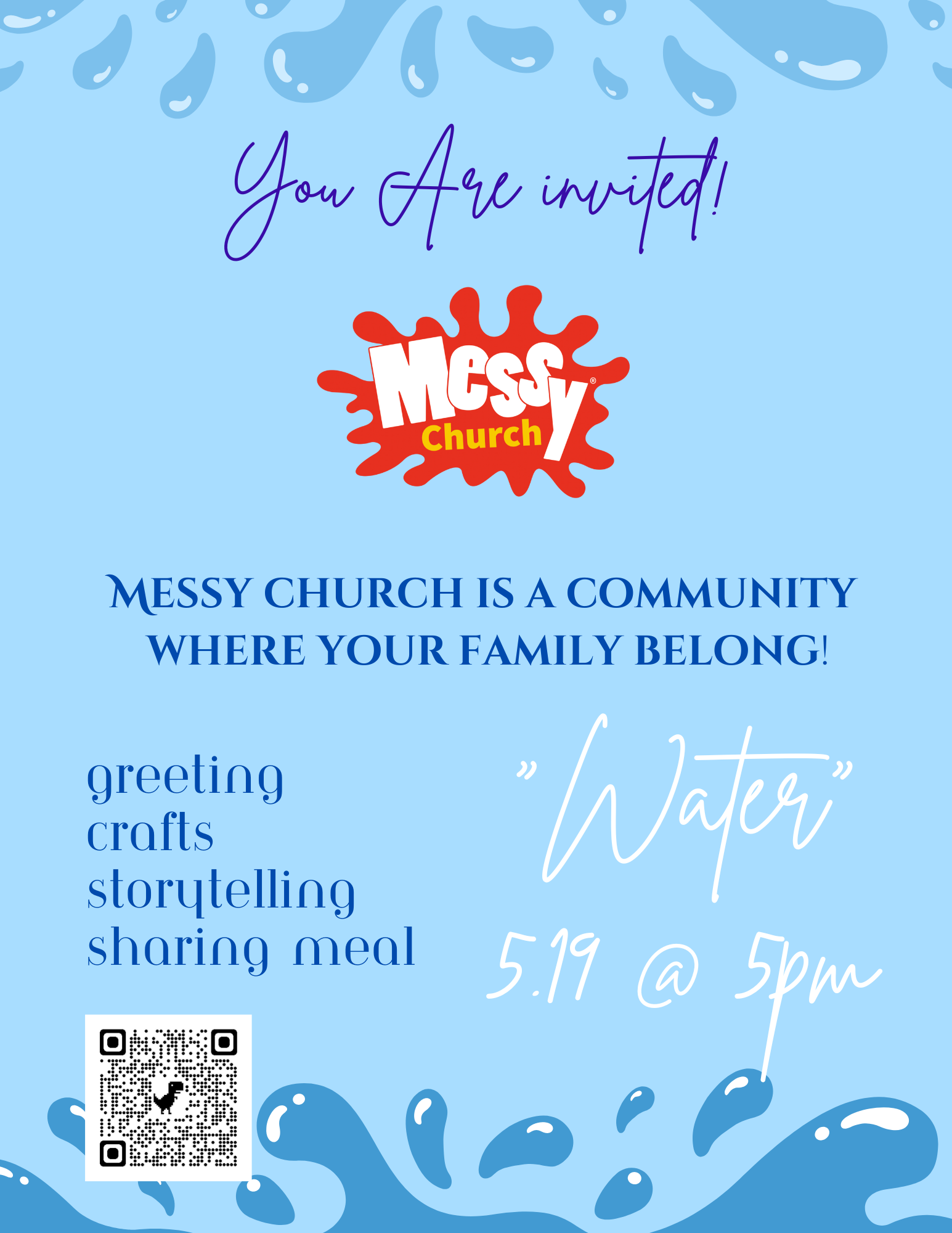 Blue  Minimalist World Water Day Flyer.png