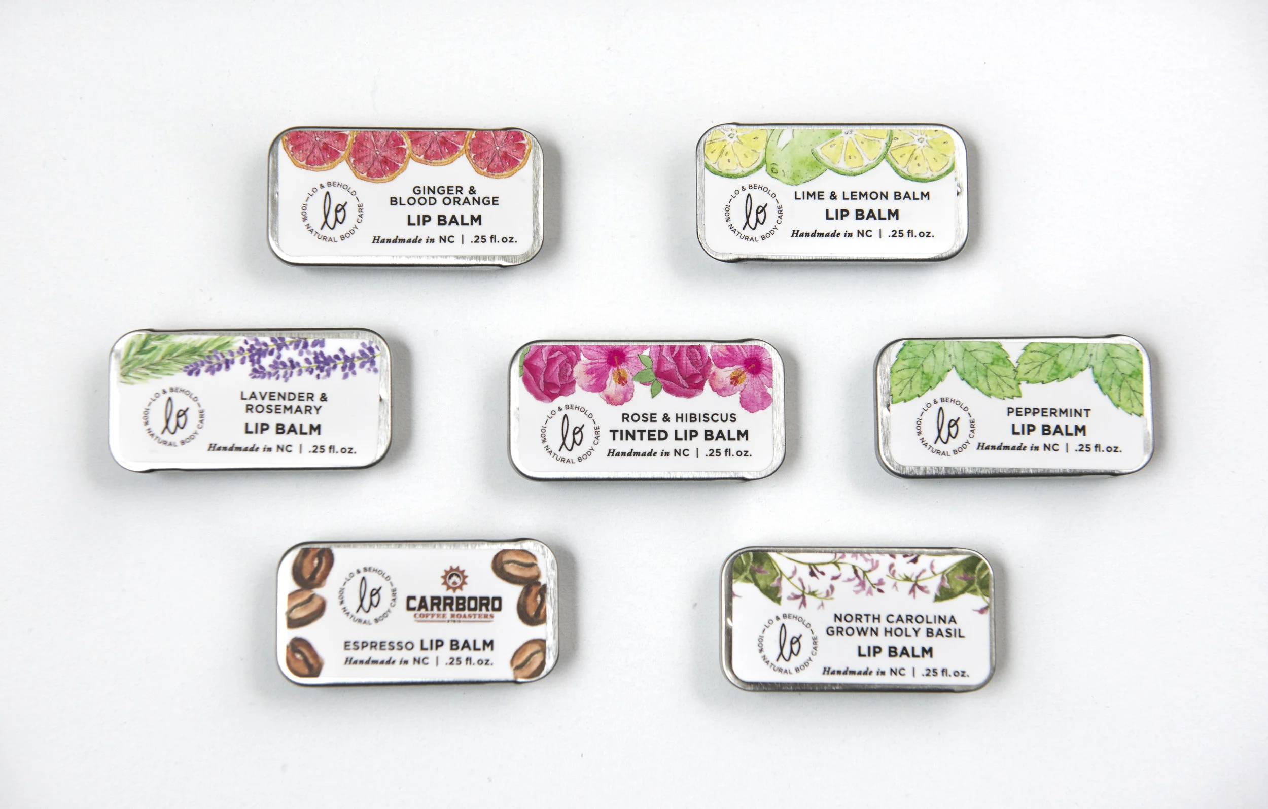 lip balms on table