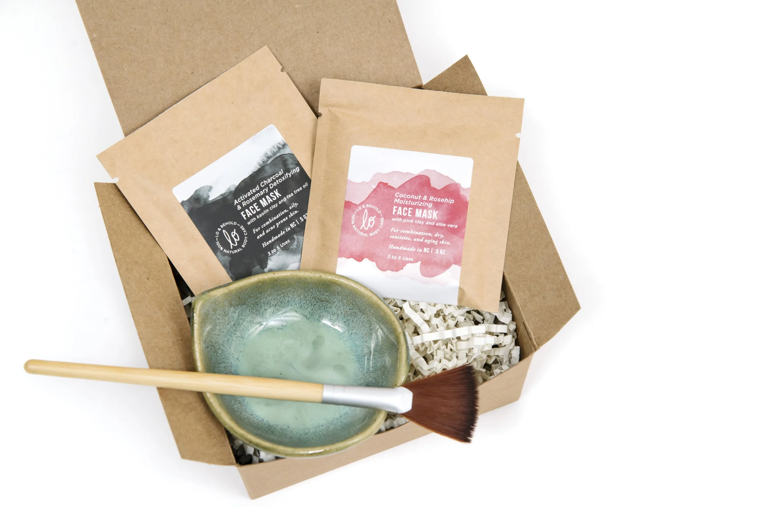 The Face Mask Duo &amp; Handmade Bowl Set