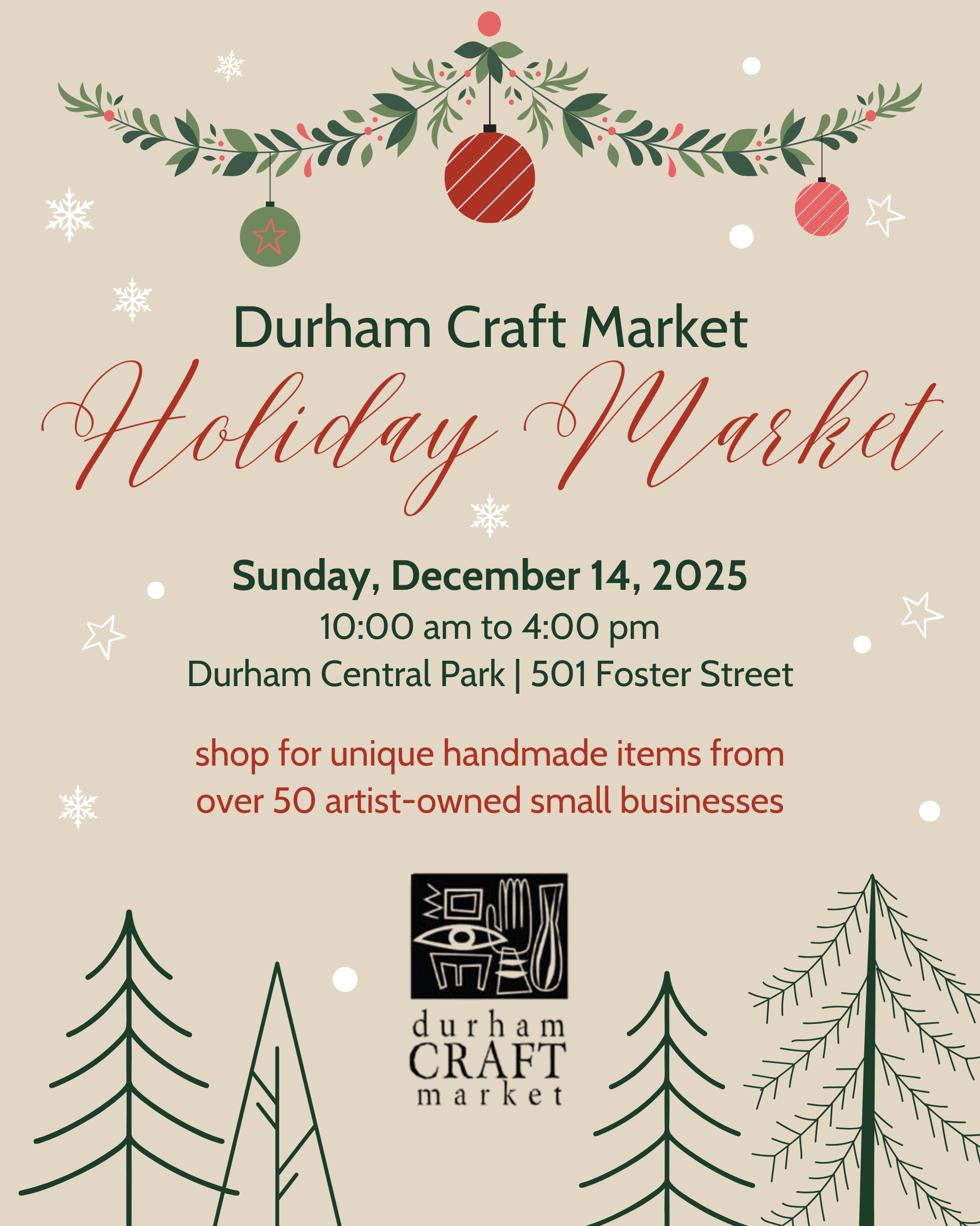 Durham Craft Market Annual Holiday Market 