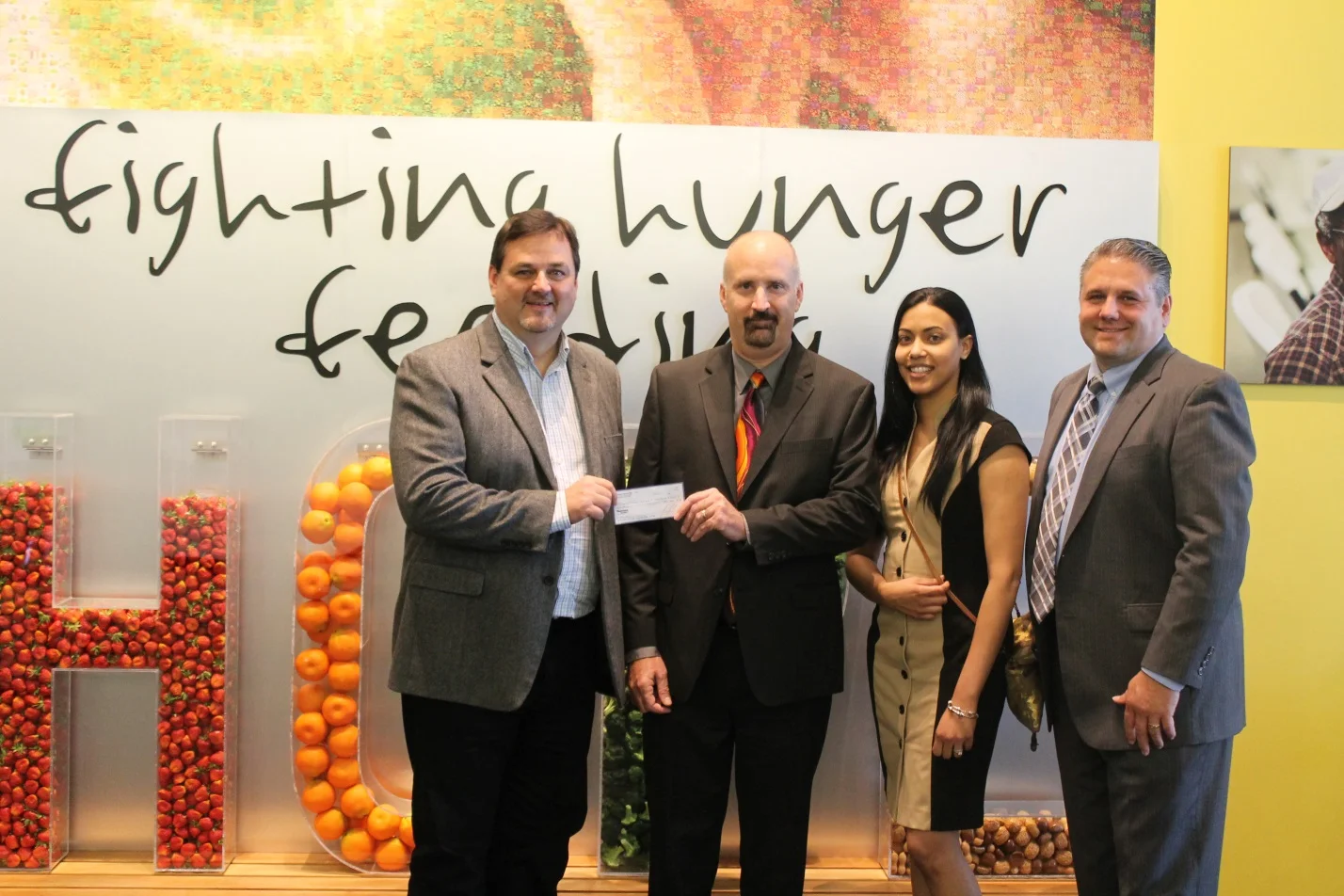 On January 2, 2018, Greg Higgerson, on behalf of the Second Harvest Food Bank of Central FL , accepted a $4,000 donation delivered by Mariner Finance’s Michael Hiti, Tatiana Pacheco and Sal Scaffidi to help with the immediate needs from Hurricane Irma.