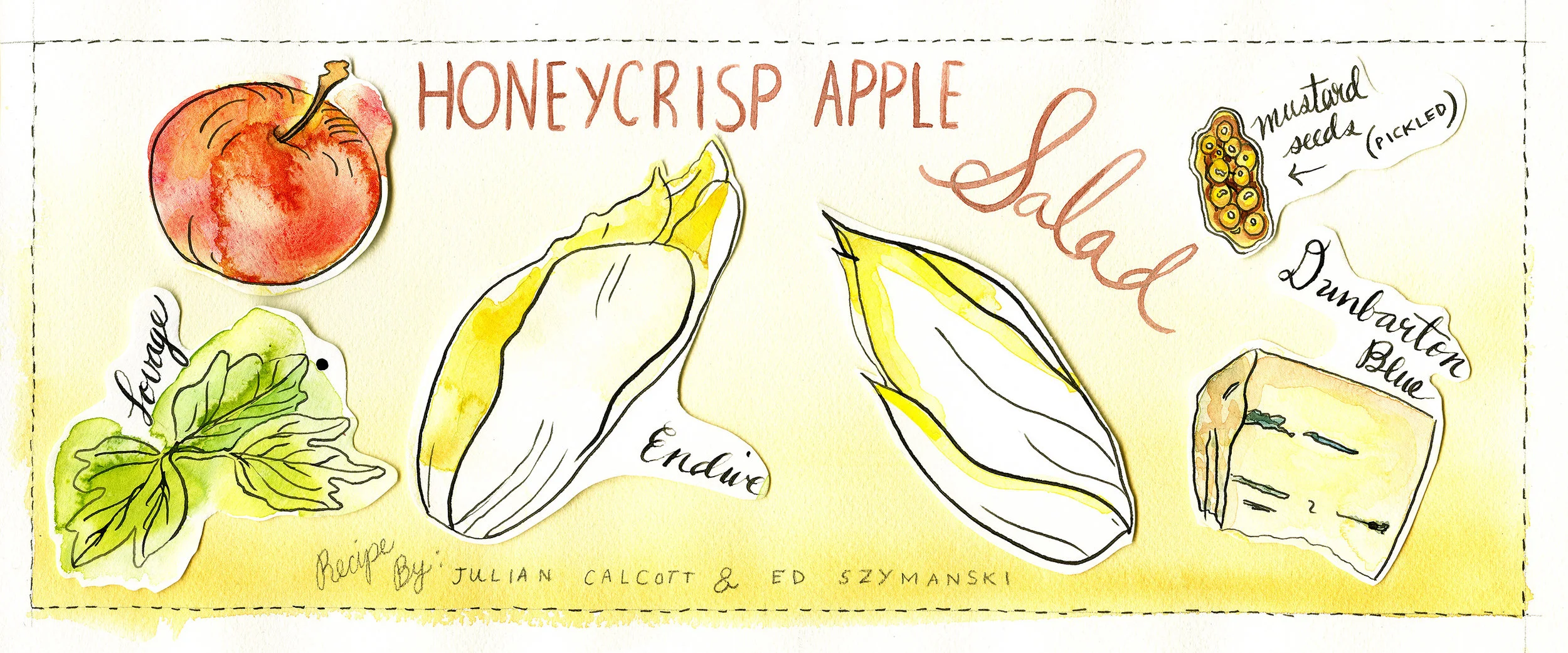 Honey Crisp Apple & Dunbarton Blue Salad