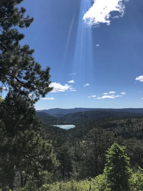 Hiking through the Sierra Blanca Mountains with Garden in the East in mind.