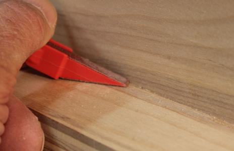 Figure 4 - Removing glue squeeze-out