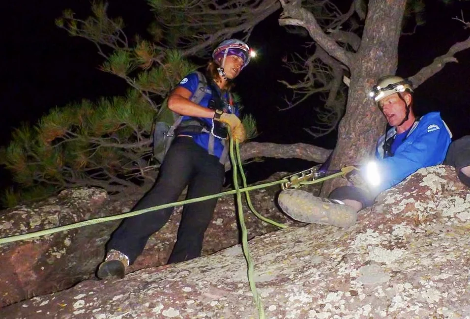 Rescue of injured hiker on Mt. Sanitas