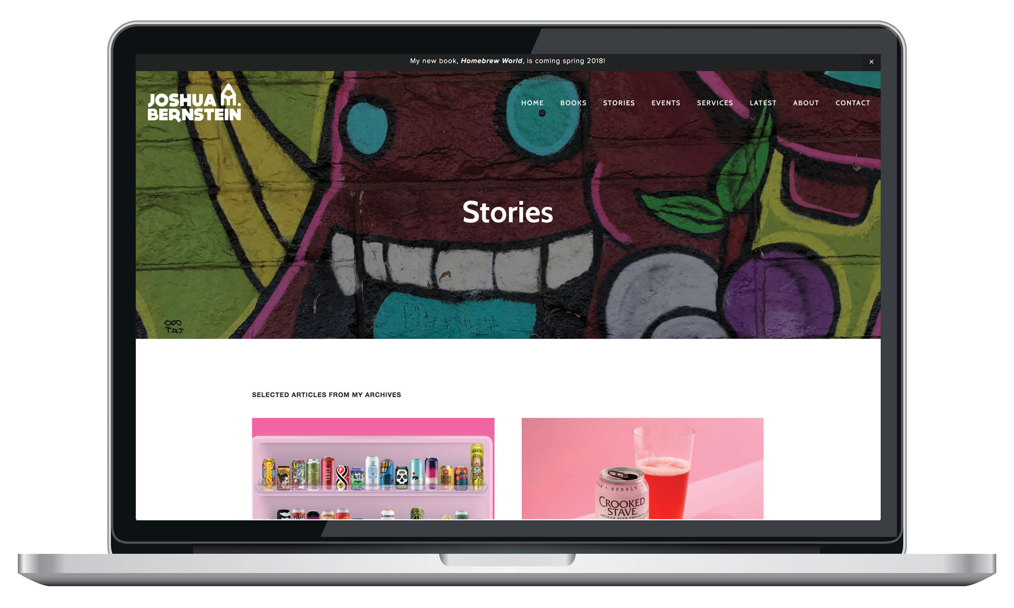 Squarespace stories page