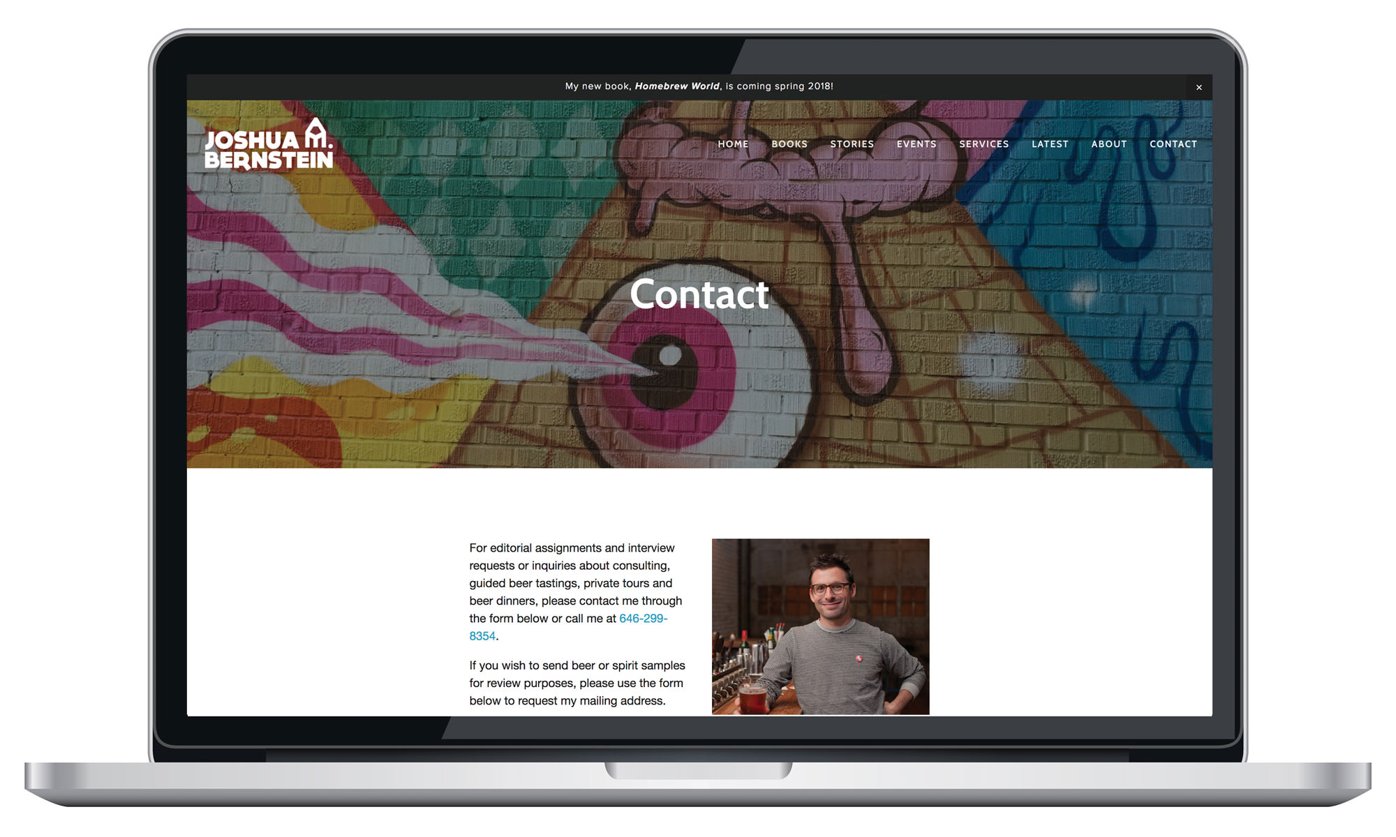 Squarespace contact page