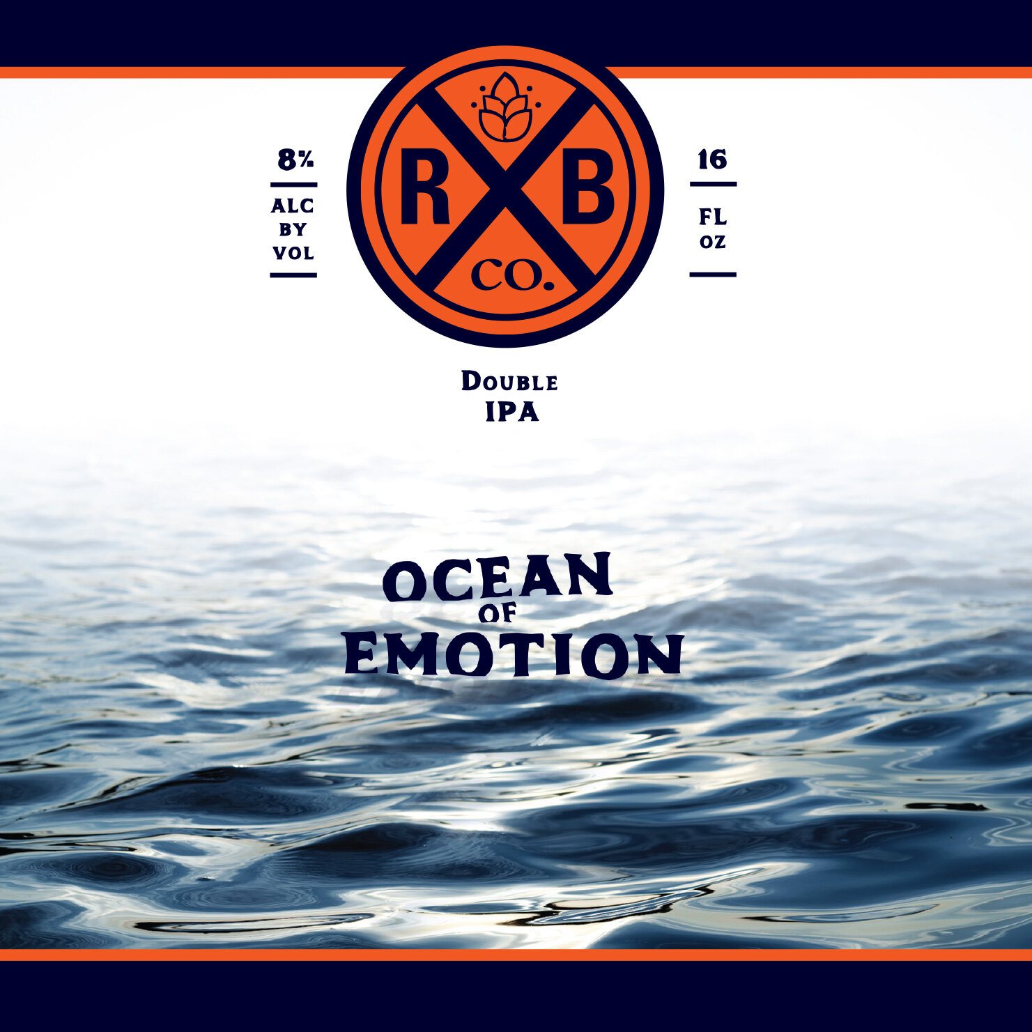 beer label design - ocean of emotion