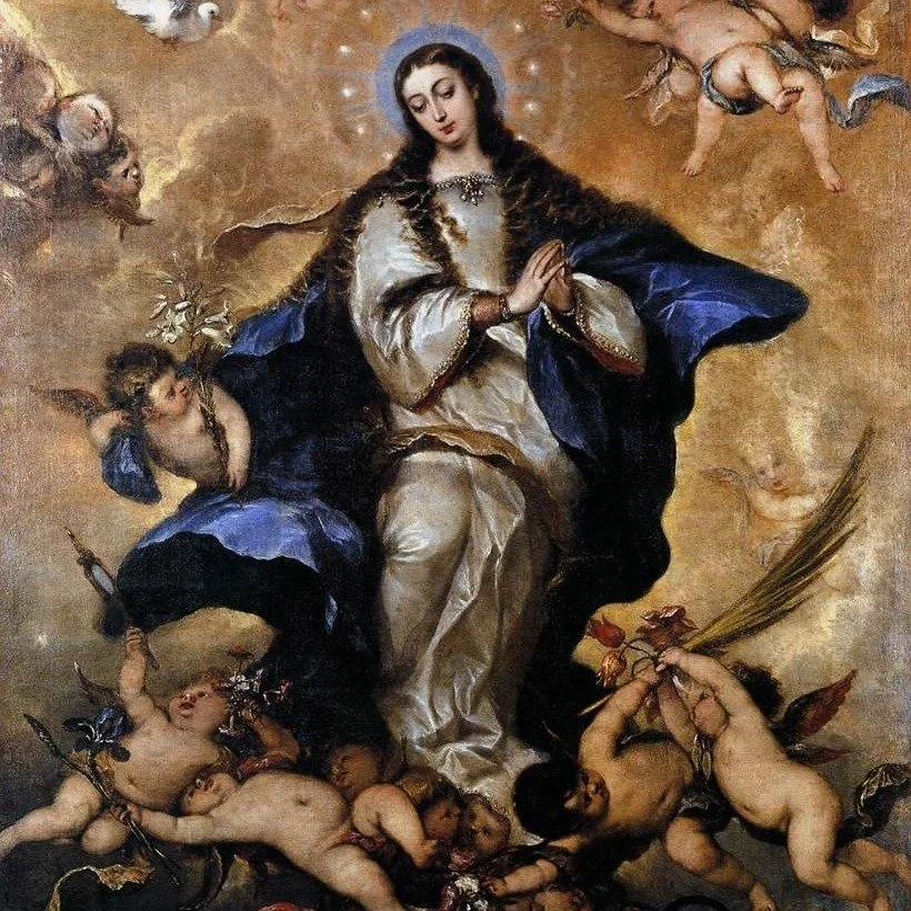 Oh Mary, conceived without sin, pray for us who have recourse to thee. Mass today at 7, 9, Noon &amp; 7pm.