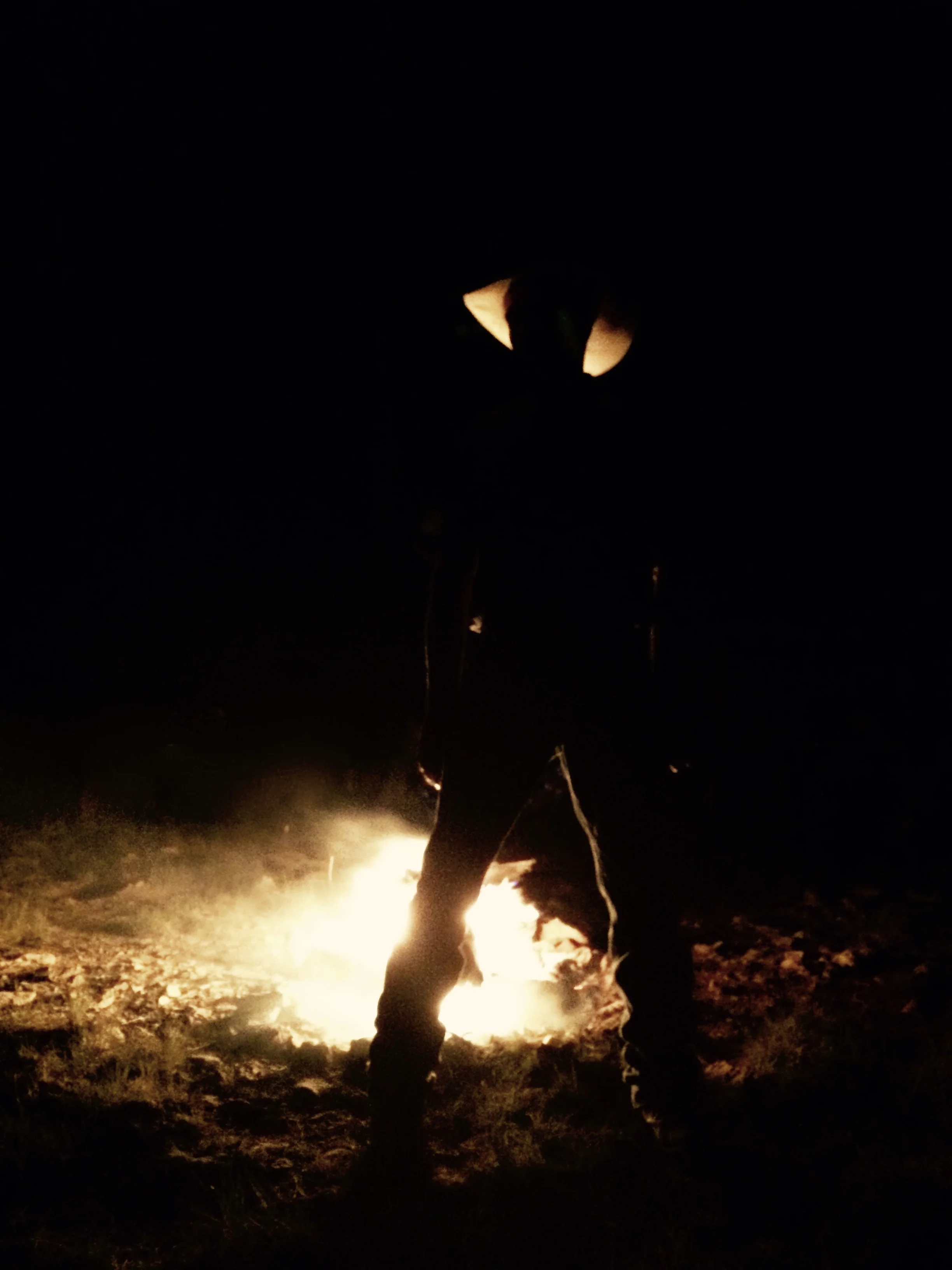 Later, Duane by the fire.