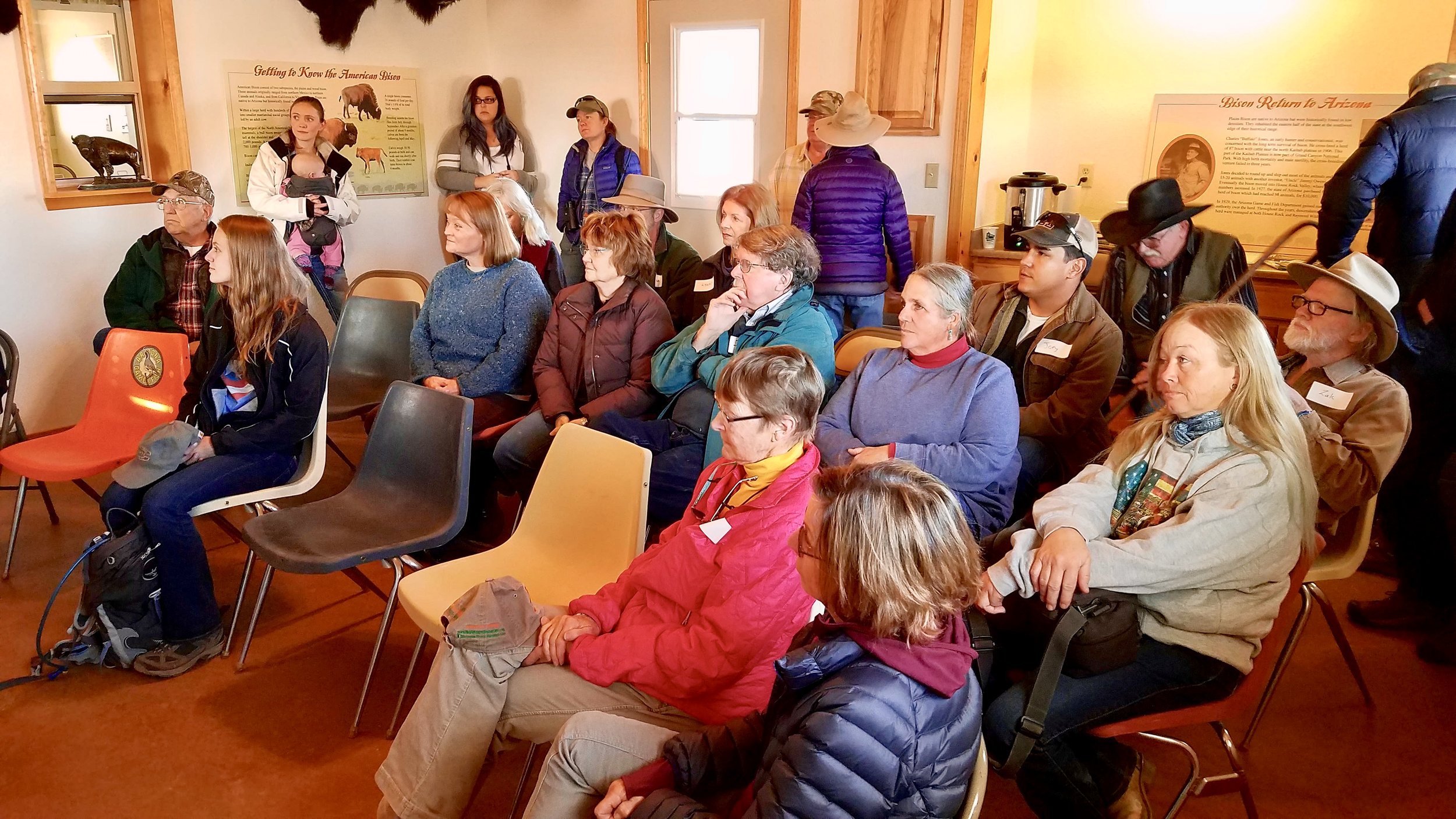 Nearly 30 people attended the Bison Day on the Land at Raymond Wildlife Area on Sunday, December 10!