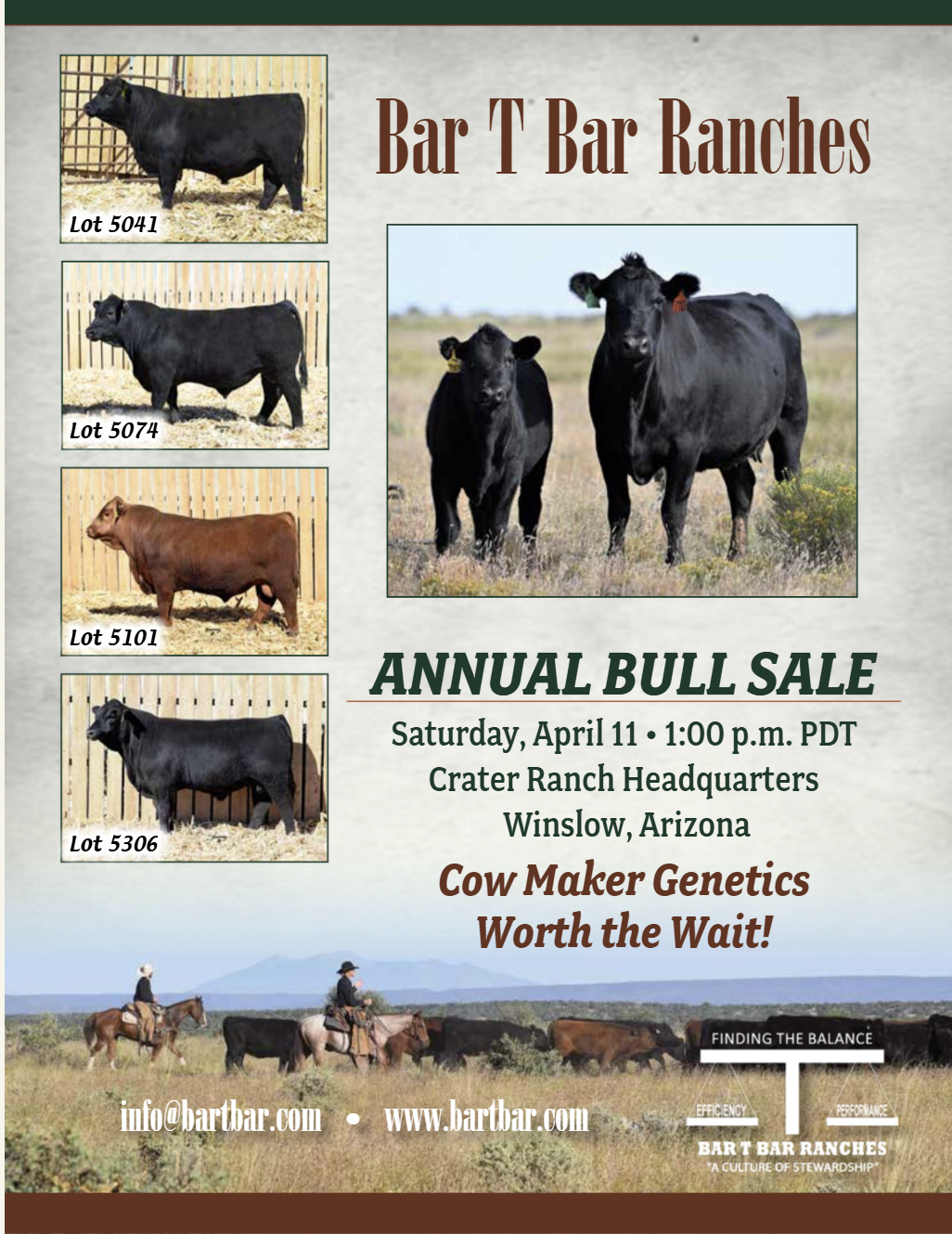 Bar T Bar Annual Bull Sale 