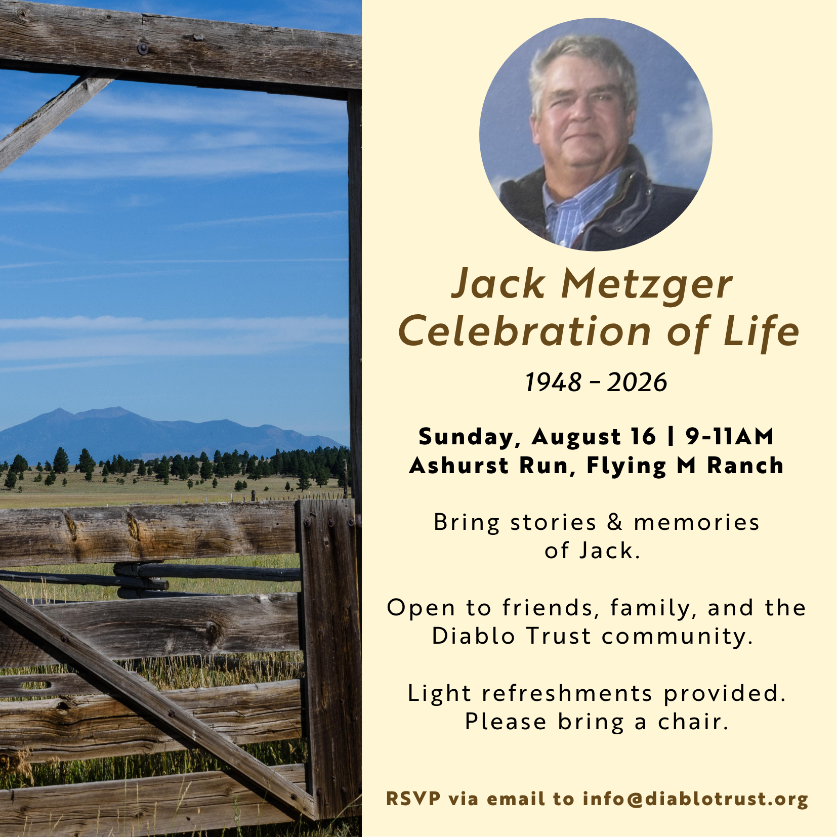 Jack Metzger Celebration of Life