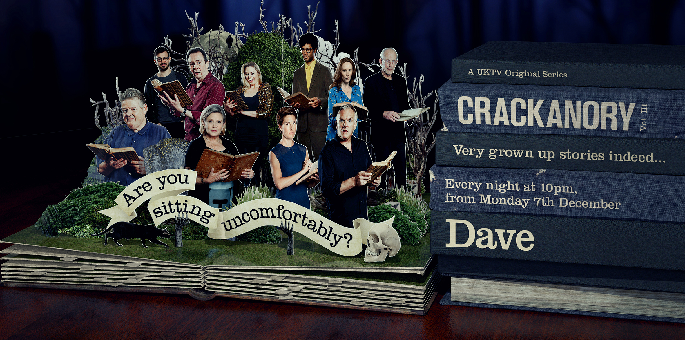 "Crackanory" on Dave (UKTV). Composite of 3D render and multiple assets, adding, texture, changing lighting and colour grading. For Mmmultiply Agency.
