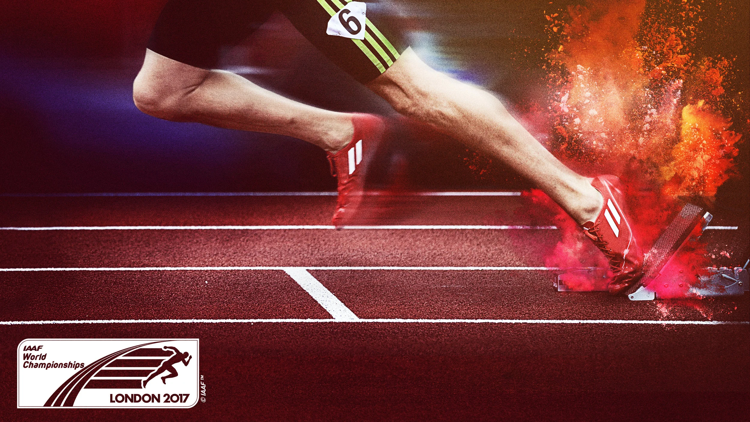 Eurosport Player - IAAF World Championships Key Art. Composite of multiple assets. For Discovery Creative.