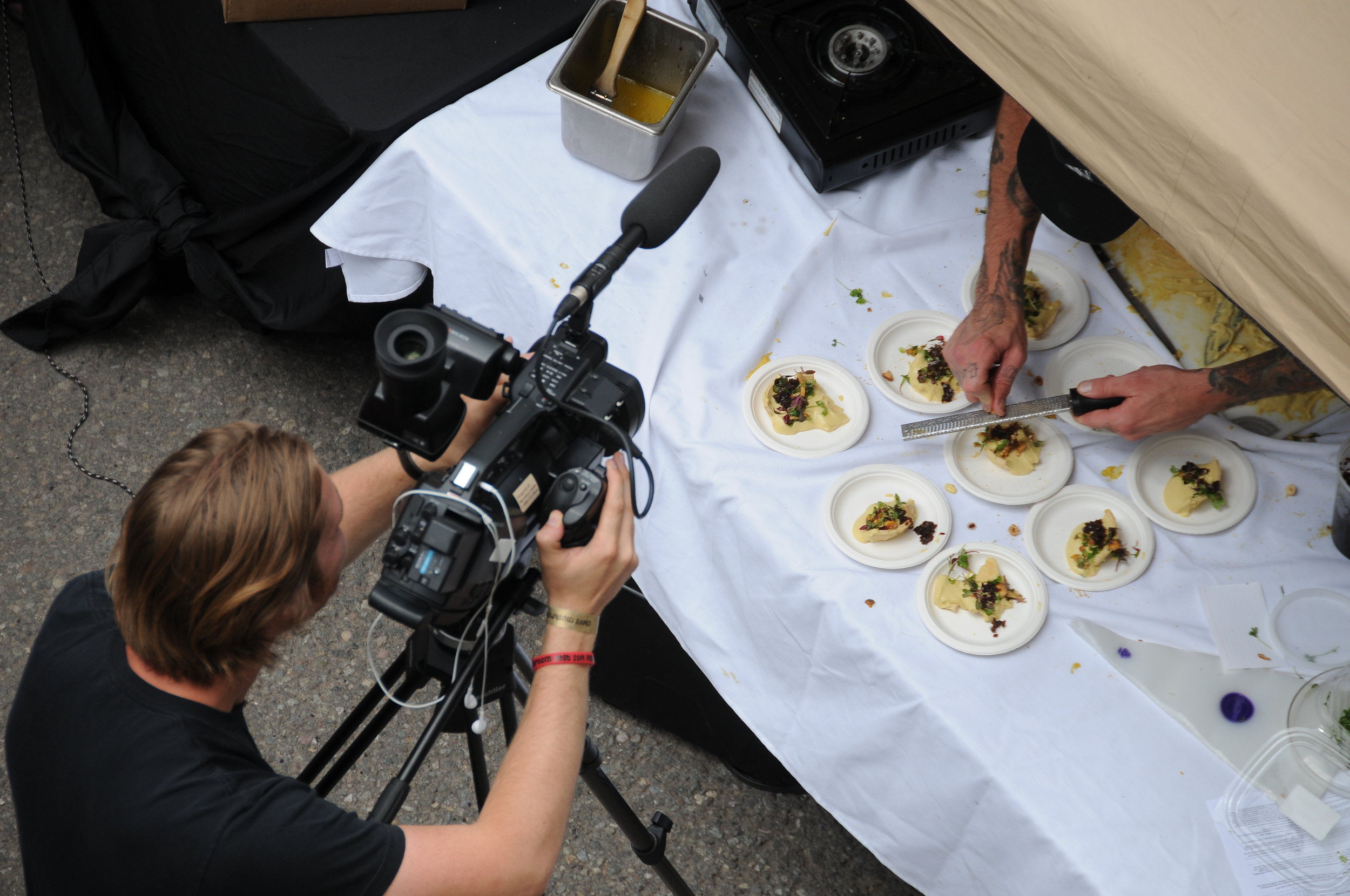 Filming the Telluride Mushroom Cookout