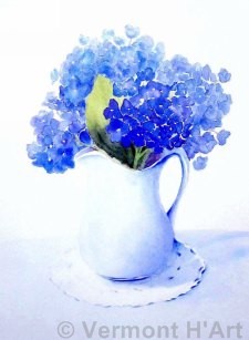 F-9525 | Hydrangea in Ironstone
