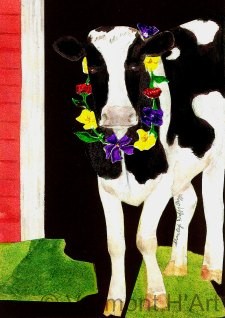 C-9557 | Vermont Cow in Spring