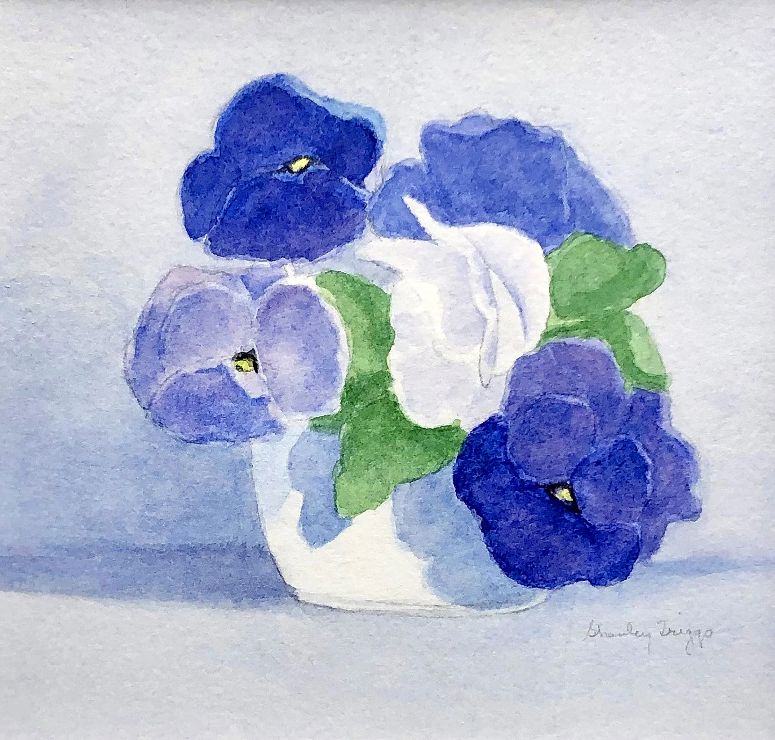 Pansies in Cup