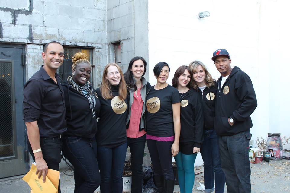 the Drama Club Board of Directors and staff (minus Christine Bella). From left to right, David Blasher, Stephanie Adjei, Josie Whittlesey, Alexandra Cox, Naoko Montoya, Khristal Curtis, Kelly Brady and Jecoina Vinson.